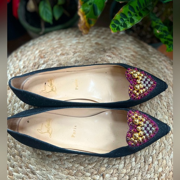 Coramia Flat black glitter ballerina - Picture 9 of 12